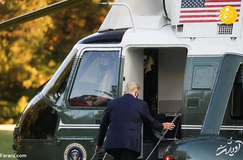 گزارش تصویری دعا برای بهبودی حال دونالد ترامپ